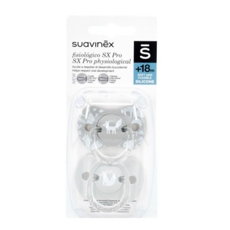 CHUPETE SILICONA FISIOLOGICO SUAVINEX +18 M 2 UN