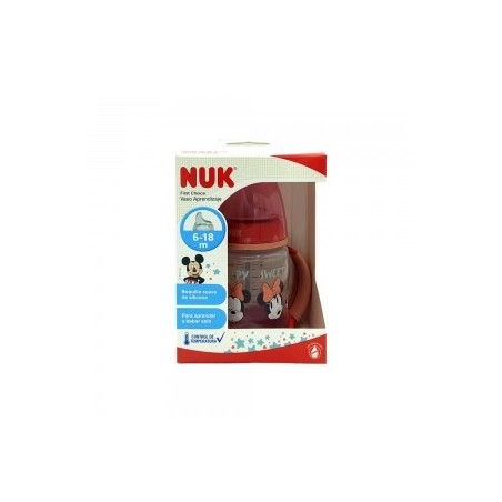 BIBERON SILICONA NUK ENTRENA MICKEY FIRST CHOICE