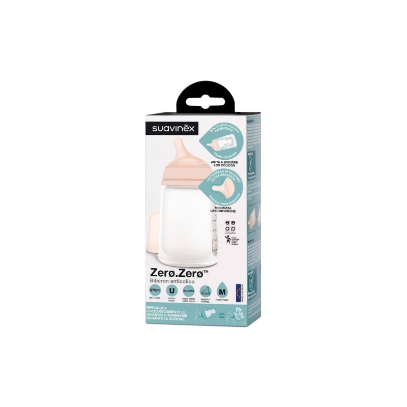 SUAVINEX BIBERON ANTICOLICO T SILICONA M 270 ML SUAVINEX BIBERON ANTICOLICO T SILICONA M 270 ML