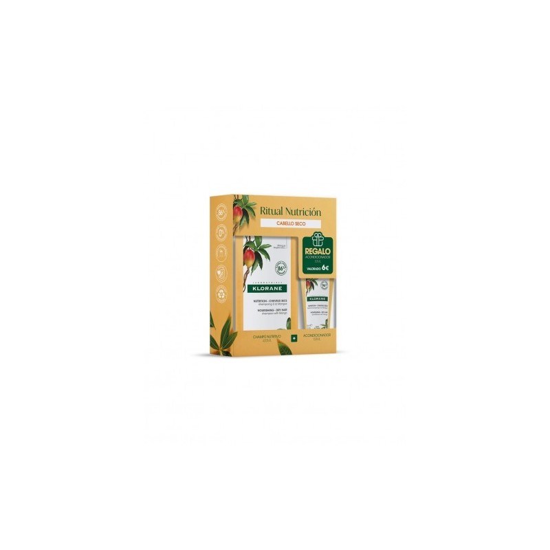KLORANE CHAMPU MANGO 400ML+ACOND 50ML