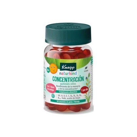 KNEIPP GUMMIES NIÑOS CONCENTRACION 30 CARAMELOS