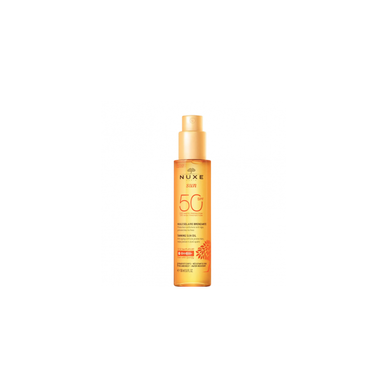NUXE SUN ACEITE BRONCEAD ROSTRO Y CUERPO SPF50