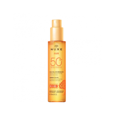 NUXE SUN ACEITE BRONCEAD ROSTRO Y CUERPO SPF50