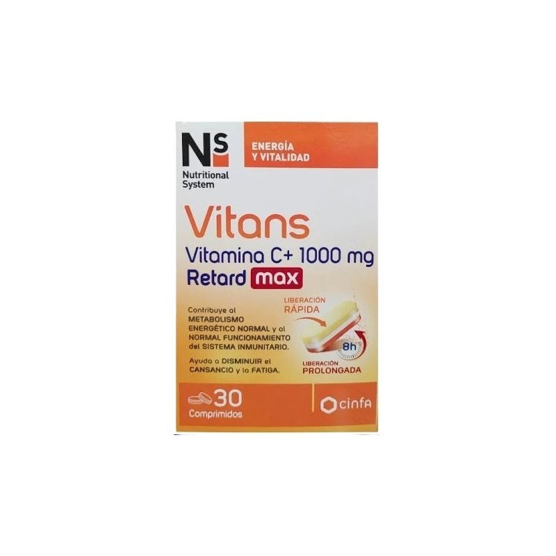 NS VITANS VITAMINA C+ 1000 MG RETARD MAX 30 COMP
